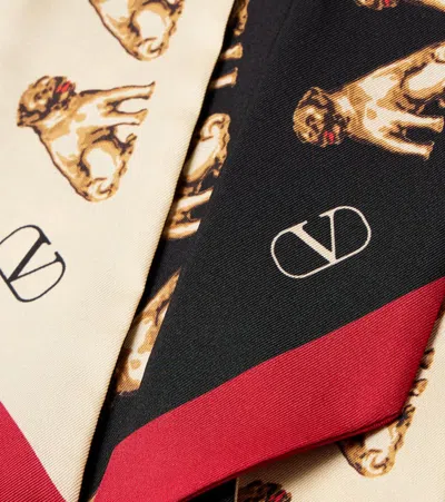 Valentino Scarf Bandeaux Petit Charles In Black