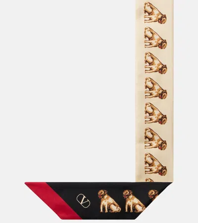 Valentino Scarf Bandeaux Petit Charles In Black