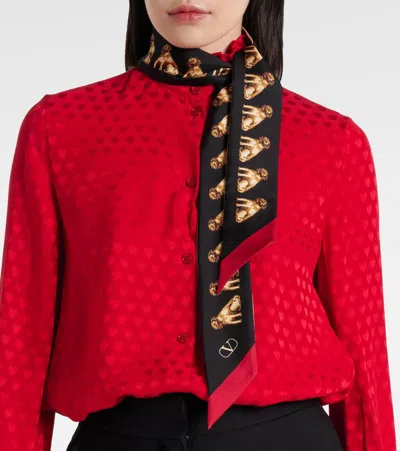 Valentino Scarf Bandeaux Petit Charles In Black