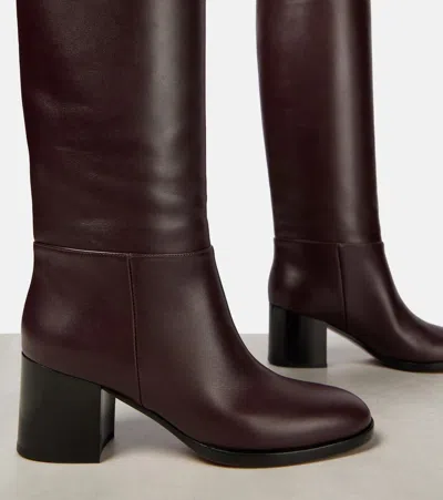 SANTIAGO皮革及膝靴