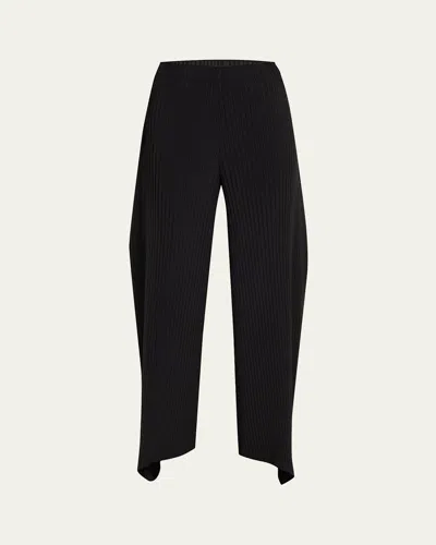 Issey Miyake Shadow Study Pleats Solid Trousers