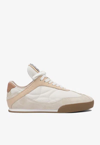Chloé Chloè Kick Leather Sneakers In White