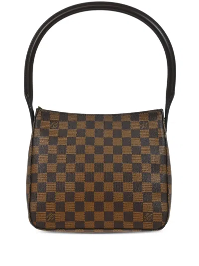 Pre-owned Louis Vuitton 2006 Looping Mm Handbag In Brown
