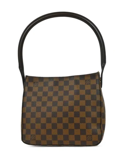 Pre-owned Louis Vuitton 2006 Looping Mm Handbag In Brown