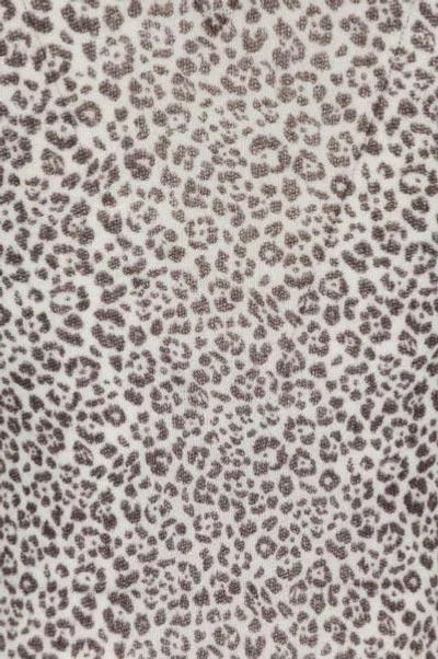 Saint Laurent Printed Wool Top In Gray