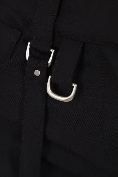 Off-white Black Stretch Polyester Blend Cargo Pant