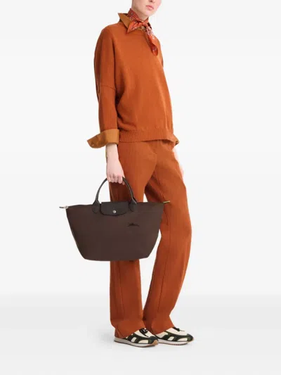 Longchamp Medium Le Pliage Tote Bag In Brown