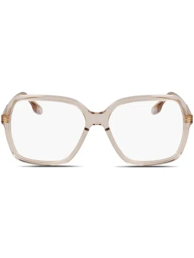 Victoria Beckham Brille Mit Eckigem Gestell In Neutral