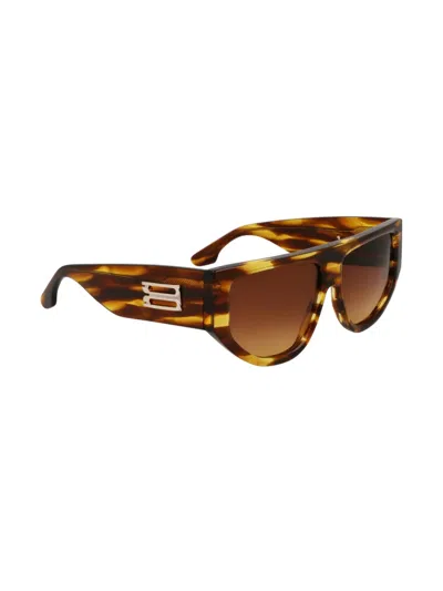 Victoria Beckham B-buckle 55mm Modified Rectangular Sunglasses