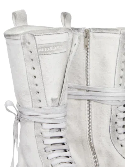 Ann Demeulemeester Fides Soft High-top Boxing Sneakers In White
