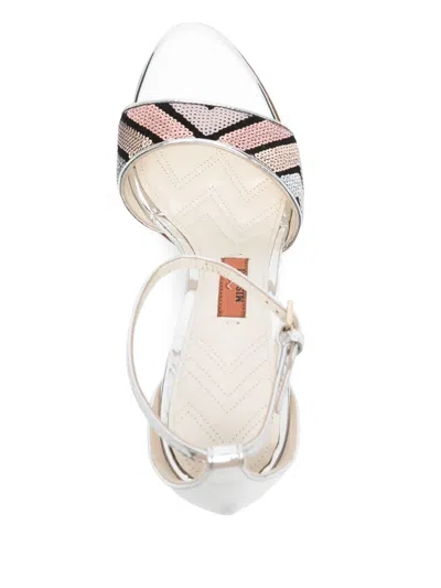 Missoni Sandal With Adjustable Strap And Zig Zag Pattern In Multi