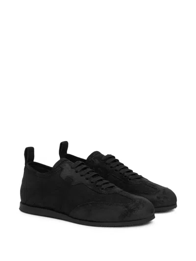 Ann Demeulemeester Suede Finish Sneakers Rubber Sole