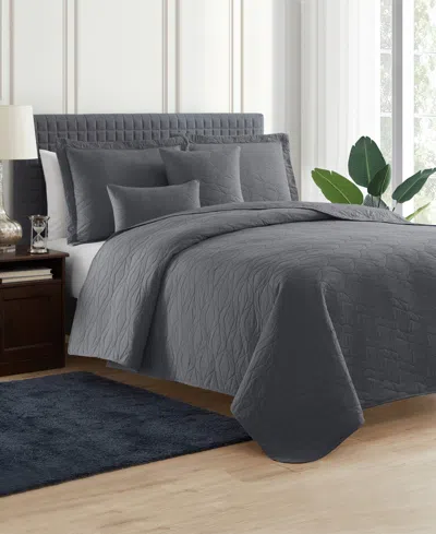 Nestl Ellipse Embossed 4-pc. Quilt Set, Twin/twin Xl