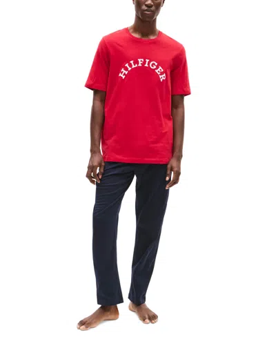 Tommy Hilfiger Men's Logo T-shirt In Red