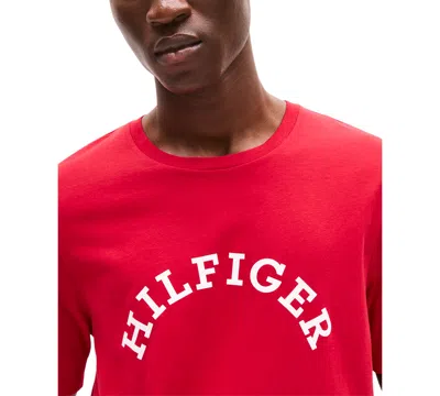 Tommy Hilfiger Men's Logo T-shirt In Red