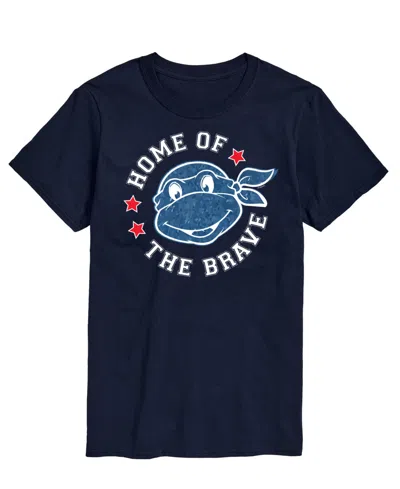 Airwaves Men's Teenage Mutant Ninja Turtles Americana Home Of Brave Short Sleeve T-shirt