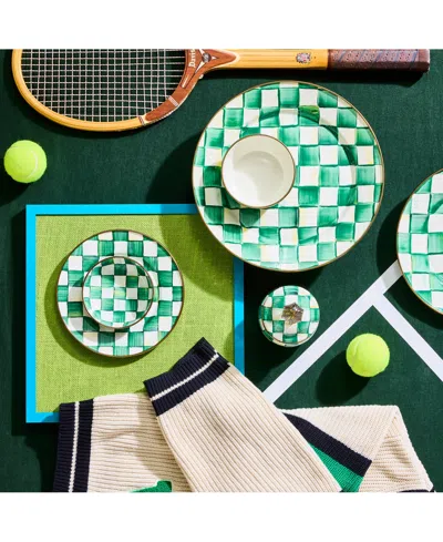 Mackenzie-childs Emerald Check Serving Platter