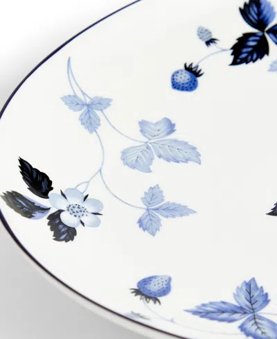 Wedgwood Wild Strawberry Inky Blue Oval Plate