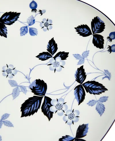 Wedgwood Wild Strawberry Inky Blue Oval Plate