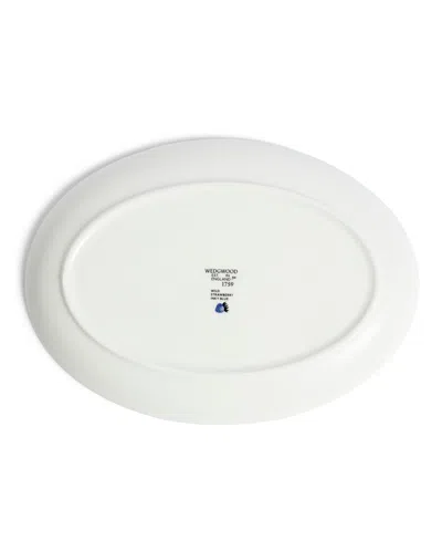 Wedgwood Wild Strawberry Inky Blue Oval Plate