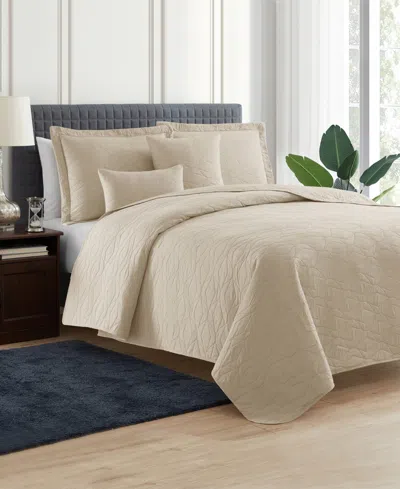 Nestl Ellipse Embossed 4-pc. Quilt Set, Twin/twin Xl