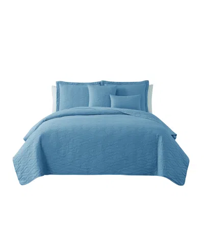 Nestl Ellipse Embossed 4-pc. Quilt Set, Twin/twin Xl