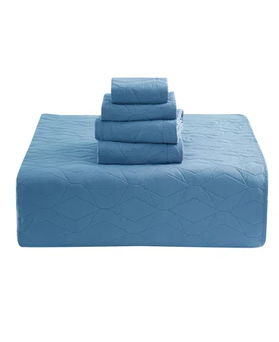 Nestl Ellipse Embossed 4-pc. Quilt Set, Twin/twin Xl