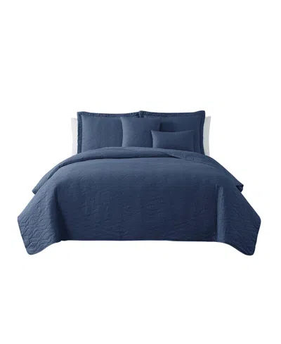 Nestl Ellipse Embossed 4-pc. Quilt Set, Twin/twin Xl