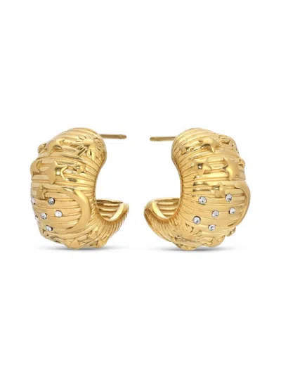 Eye Candy La Corina Cz Hoop Earrings