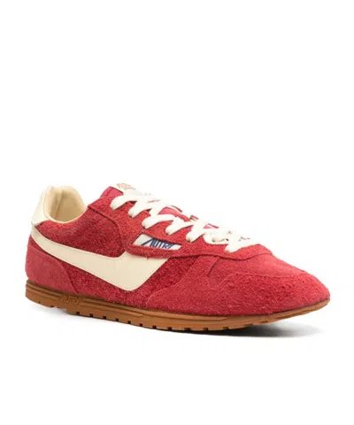 Autry Windspin Low Woman Suede Leather Sneakers