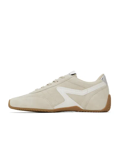 Rag & Bone Beige Suede Ultra Slim Retro Runner Sneakers