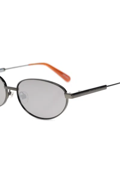 Jacquemus Logo-print Sunglasses In Gray
