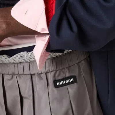 Miu Miu Technical Silk Skirt