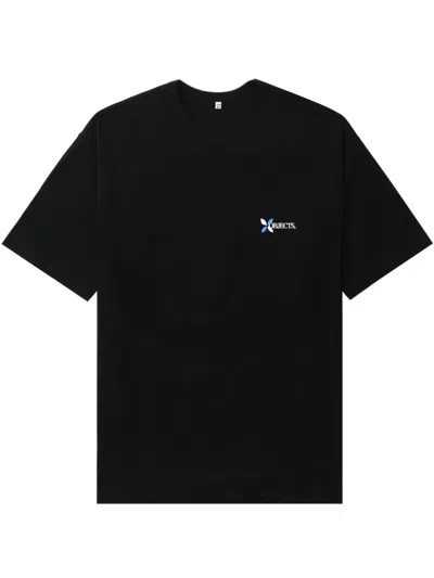 Khoki Text-print T-shirt In Black