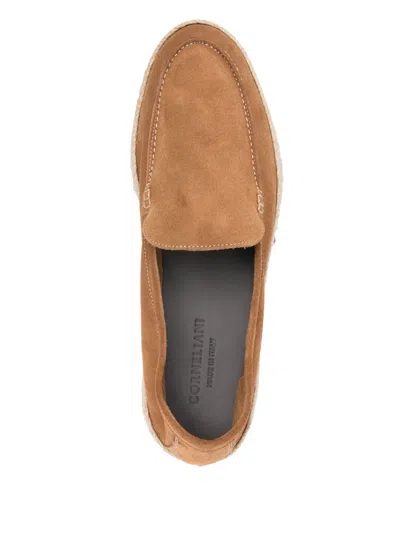 Corneliani Suede Loafers In Brown