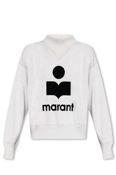 Isabel Marant Étoile Ecru Moby Crewneck In Gray