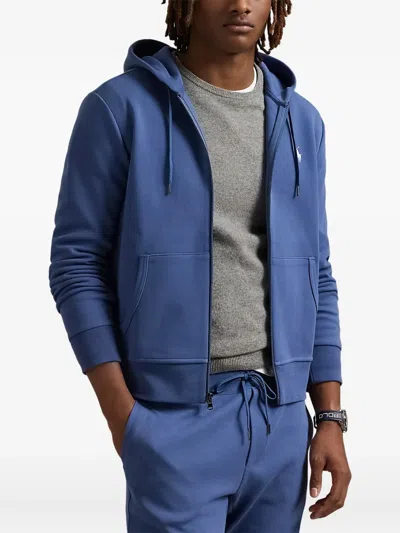 Polo Ralph Lauren Hoodie Man Ralph Lauren - Lsfzhoodm1-long Sleeve-sweatshirt - Blue
