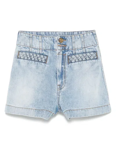 Zimmermann Lucky Denim Shorts In Blue