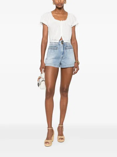 Zimmermann Lucky Denim Shorts In Blue