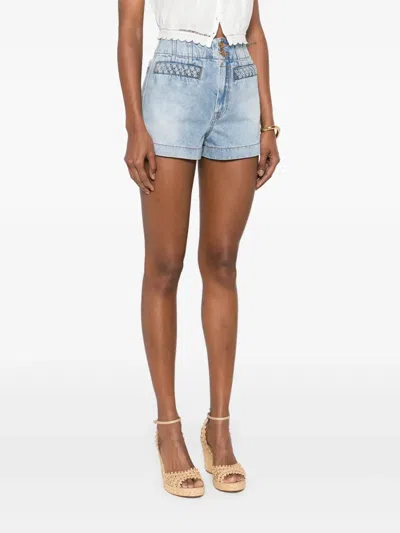 Zimmermann Lucky Denim Shorts In Blue