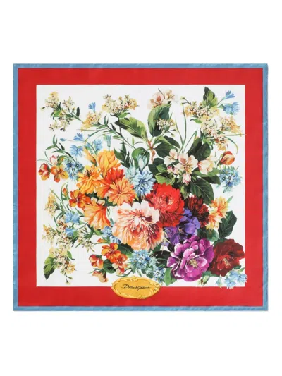 Dolce & Gabbana Floral Silk Scarf