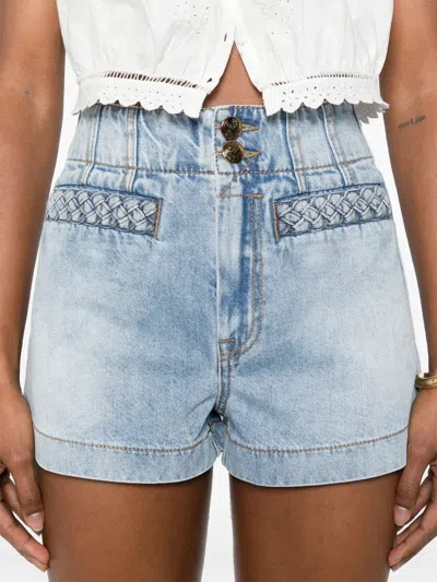 Zimmermann Lucky Denim Shorts In Blue