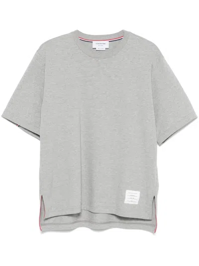 Thom Browne Cotton T-shirt In Gray