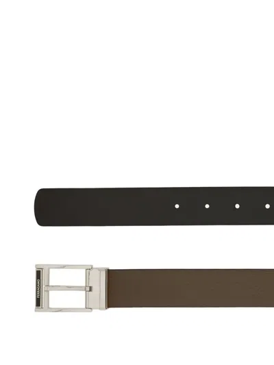 Ferragamo Reversible And Adjustable Belt In Brown