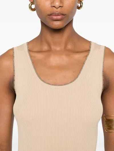 Zimmermann Ascension Scalloped Scoop Tank In Macadamia