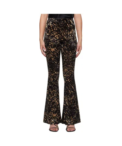 Nanushka Abstract-print Flared Trousers