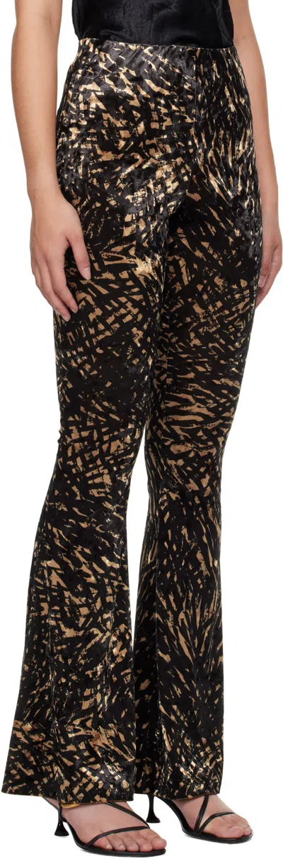 Nanushka Abstract-print Flared Trousers