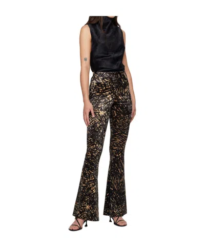 Nanushka Abstract-print Flared Trousers