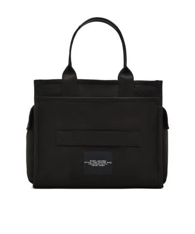 Marc Jacobs The Large Canvas Travel Tote Bag In Black