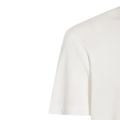 Tom Ford White Cotton T-shirt With Straight Hem